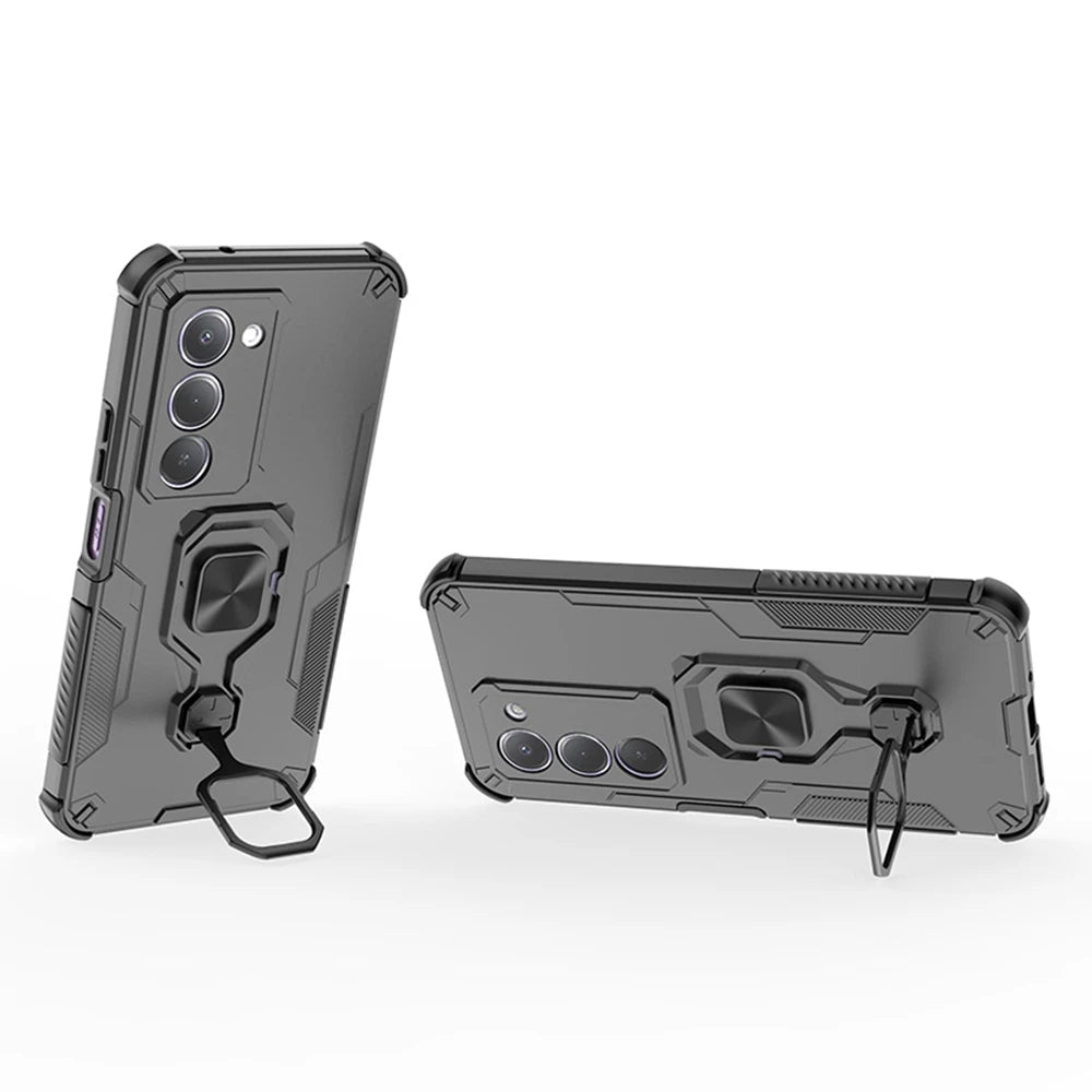 For Xiaomi Redmi 15 5G 169mm Case Magnetic Holder Ring Armor Shockproof Cover for Redmi15 Redmy 15 5G Camera Protect Funda