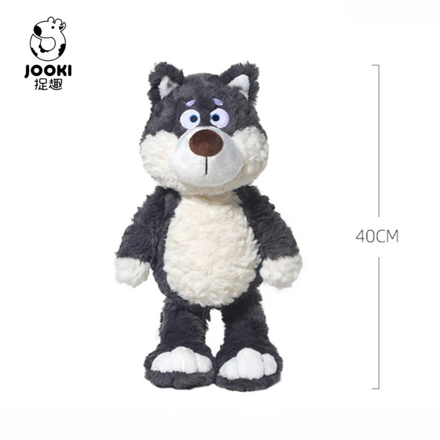 40cm Cute Gray Wolf Plush Toy Stuffed Animal Wolf Super Soft Plushie Doll Gift for Kids