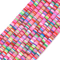 350pcs 6mm Flat Round Polymer Clay Beads Loose Spacer Beads for Jewelry Making DIY Needlework Bracelet Necklace Earrings