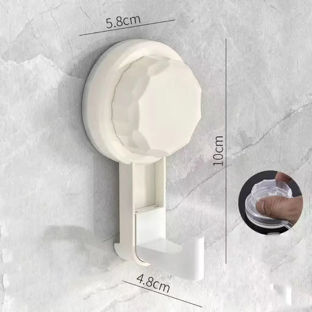 Nail-free Vacuum Hooks Powerful Suction Cup Reusable Storage Hook Heavy Duty Bathroom Kitchen Hanger Traceless Clothes Wall Hook