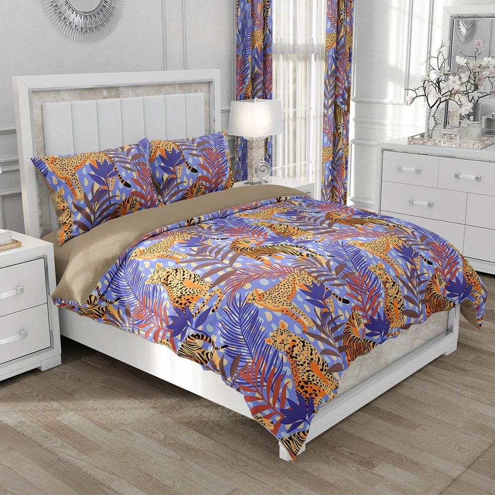 Nordic Linen Bedding set Duvet cover set King/Euro/240x220 size Bed Set Blanket/Quilt Covers for home Bedclothes bird