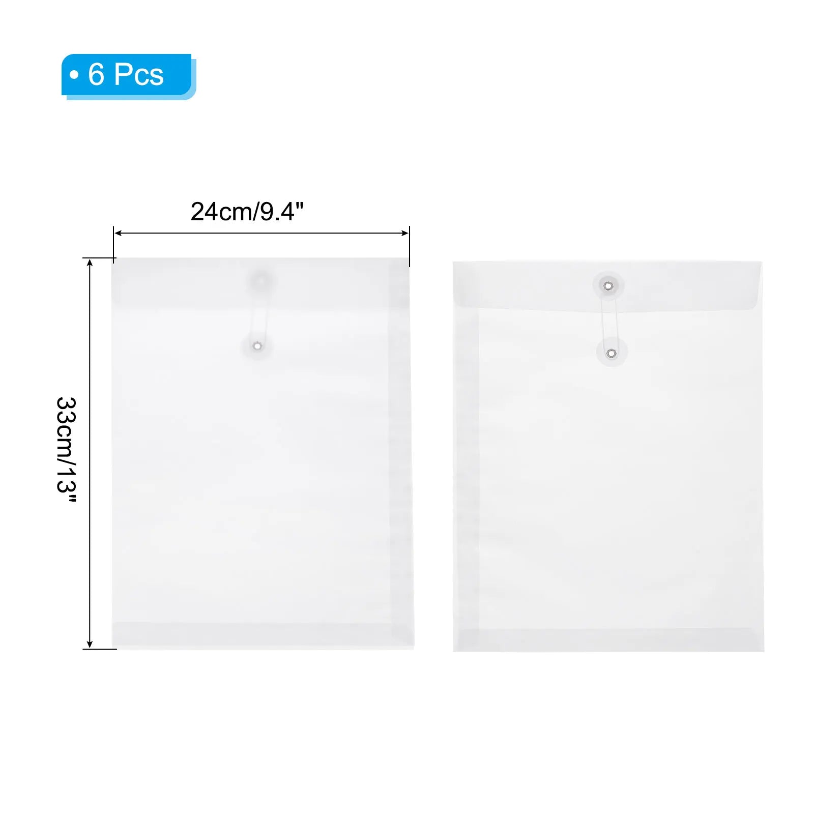 6/12Pcs Kraft Paper Envelope with String Tie Closure Vintage Envelopes File Folder Bag for Office Card Storage Document Organize