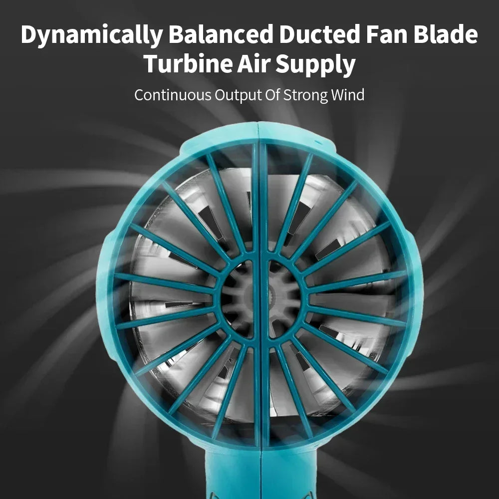 Electric Turbo Fan Blowers Dust Removal Cordless Electric Air Blower Violent Handheld Power Tools for 21V Makita Lithium Battery