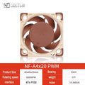 Noctua NF-A4x20 40mm Computer Case Fan 5V/12V PWM/FLX CPU Cooling Fan Silent Intelligent Temperature Control Ultra Small Fan