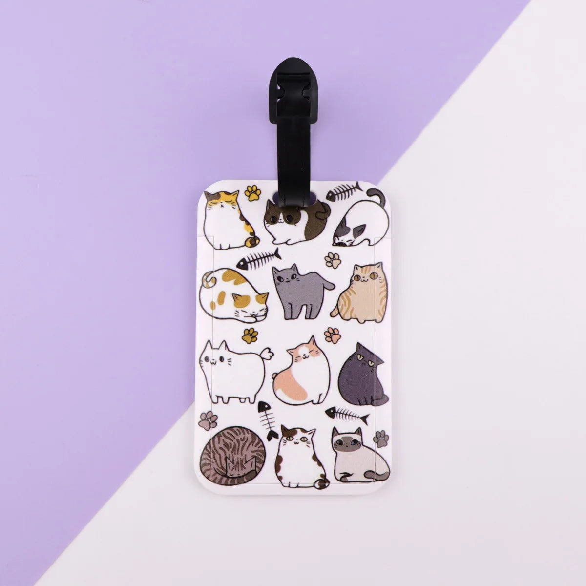 Cute Cats Plastics Baggage Tag Dinosaur Suitcase Backpack Anti-Lost Listing ID Card Holder Fashion Luggage Accessories Gifts