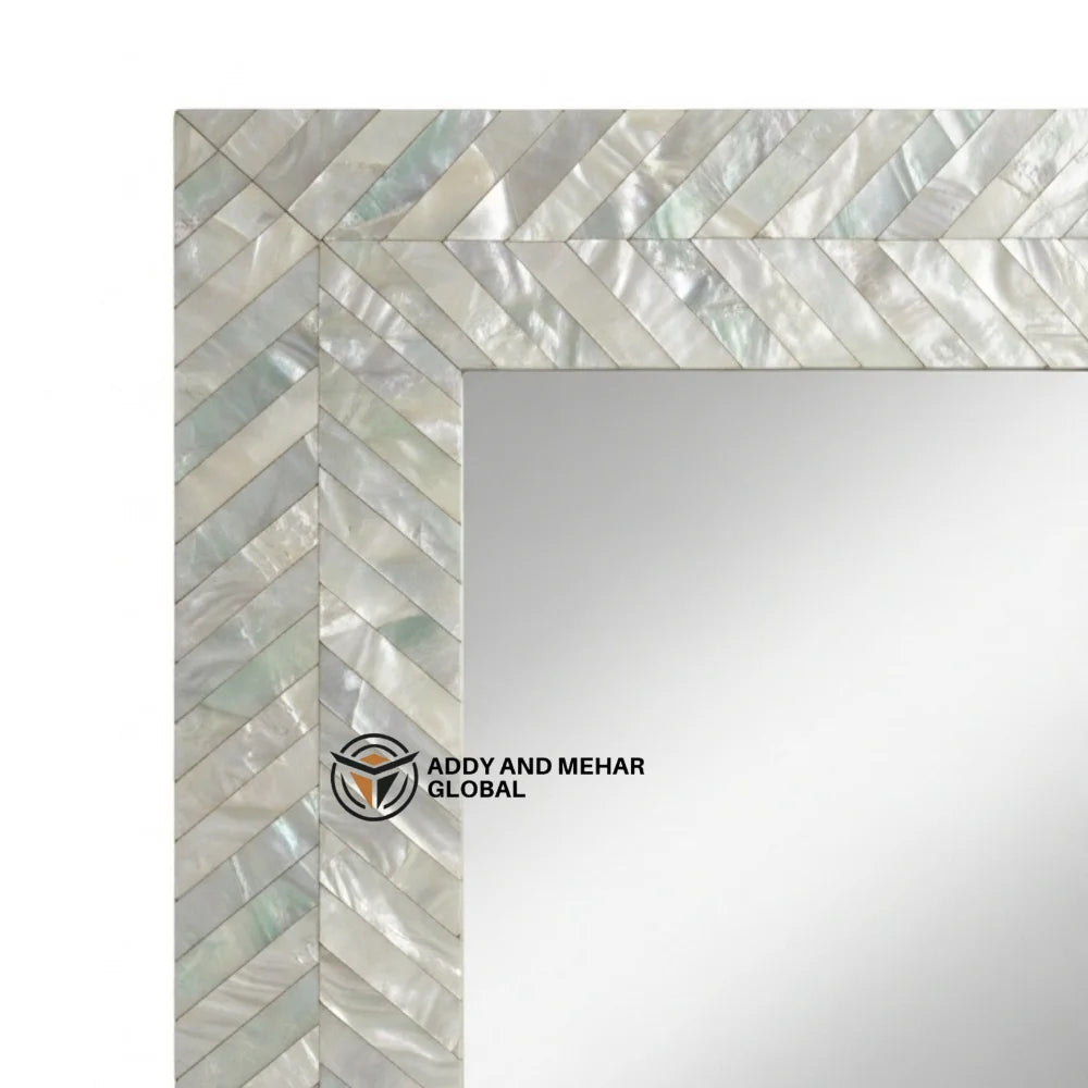 Luxury Square MDF Inlay Art Deco Handmade Eco-Friendly Framed Decorative Wall Mirror Premium Home Dcor Wedding