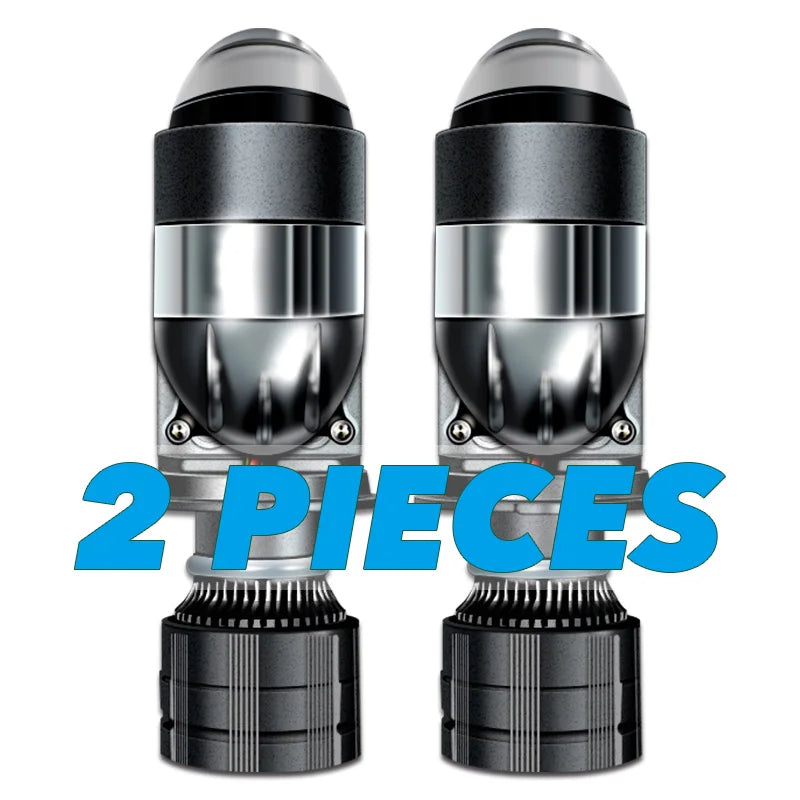 Stella 2Pcs 160W 220000LM Auto Mini Lens LED H4 Headlight Bulb Conversion kit High Beam Low Beam Projector Turbo Fan 6000k White