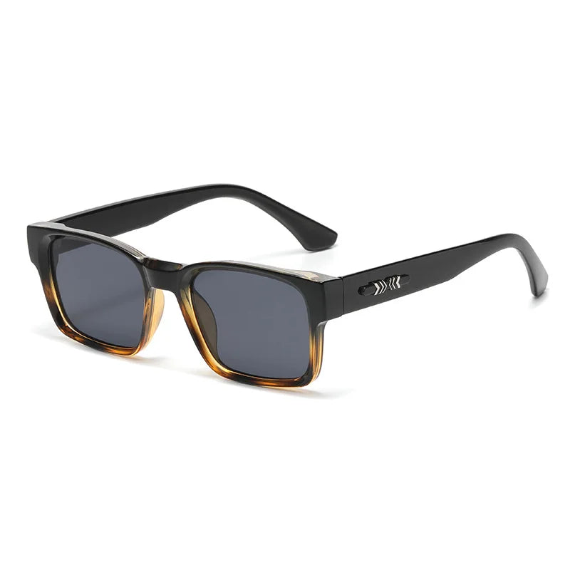Light Luxury Square Sunglasses Minimalist Design Elegant Unisex Uv400 Protection Sun Glasses 9017