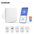 SCHEEAIR 100mm Smart Life  WIFI  Bathroom  Fan Nova100 with Humidity Sensor Motion Sensor Timer