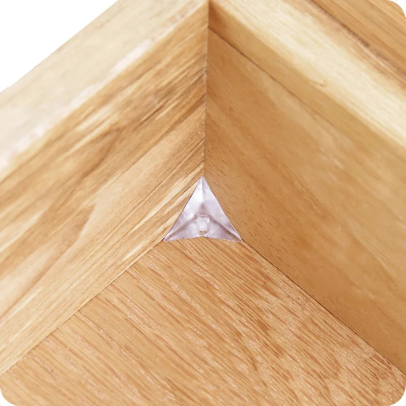 50pcs Clear Dustproof Corner Protector Protective Edge Triangles Soft PP Portable Triangle Stair Dust Corners Brackets