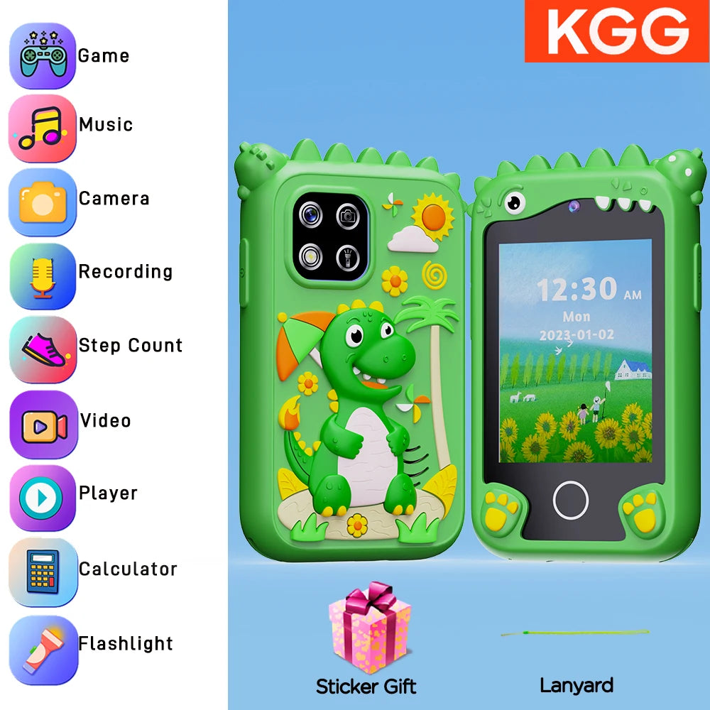 Kids Smart Phone Camera Toy Phone 40+ Games Touch Screen Learning Toy For 3-12 Year Old Boys Girls MP3 Player Birthday Gifts