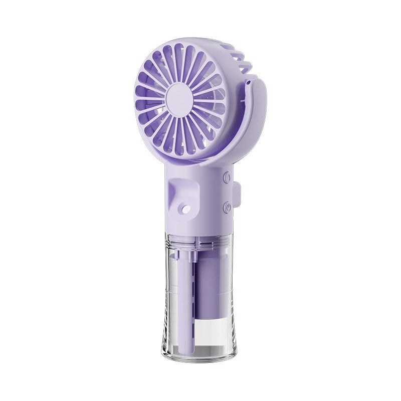 Wearable Handheld Mini Fan Outdoor Portable Cold Air Spray Fan With Humidification Function