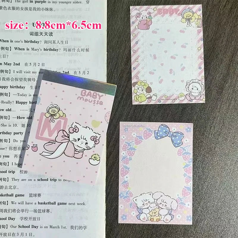 70sheets Ins Style Cute Kitten Sticky Notes Book, Paper Student Manual Book