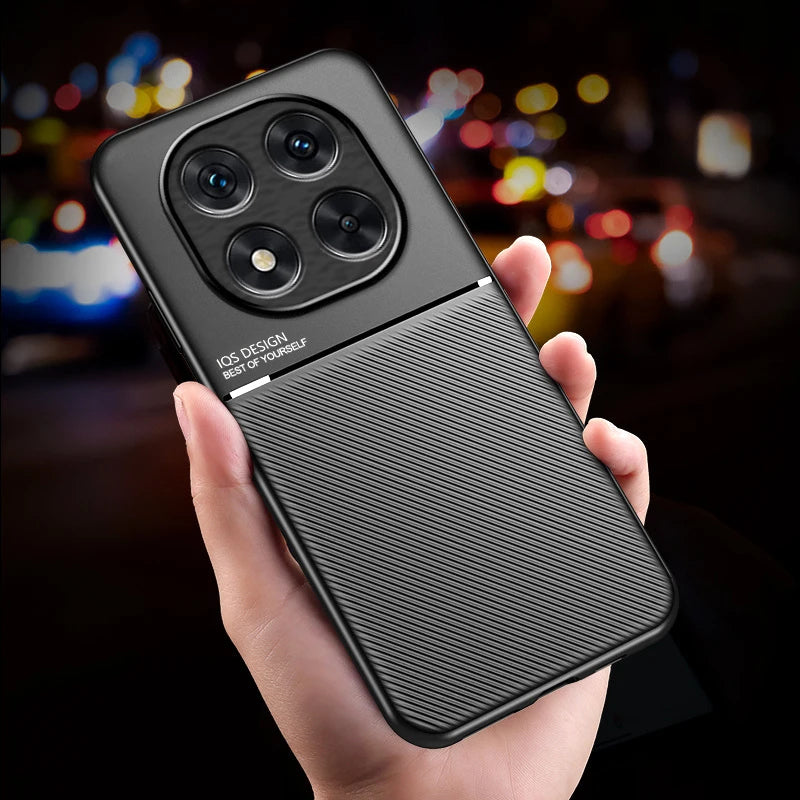 For Xiaomi Poco X7 5G Case Leather Soft Silicone Bumper Coque For Pocco Poko Little X7 X 7 PocoX7 Car Magnetic Holder Back Cover