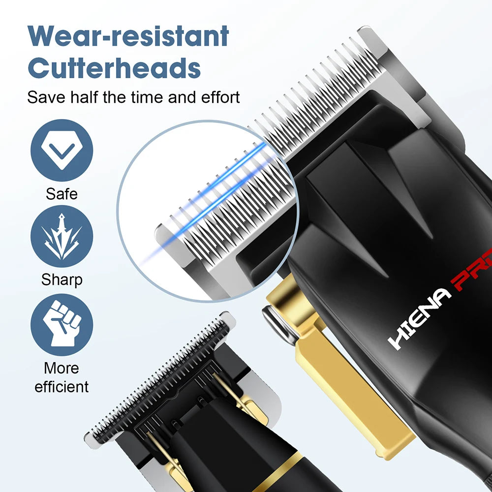 hiena hair cutting Wireless Adjustable Electric Hair Clipper Men's Professional Rechargeable Beard Hair Trimmer Hair Clipper