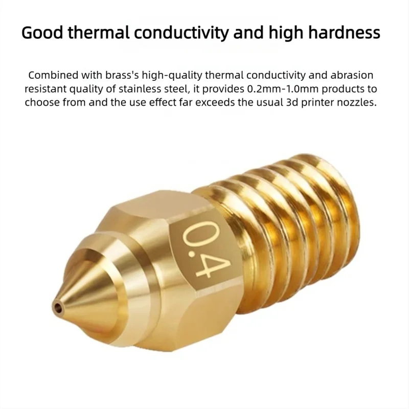 3D Printer High Speed Nozzle For ENDER 7 Spider Ender 3 V3 SE ender 5 S1 0.2 0.4 0.6 0.8 1.0mm 3D Printer Parts Nozzle 3/5/10pcs