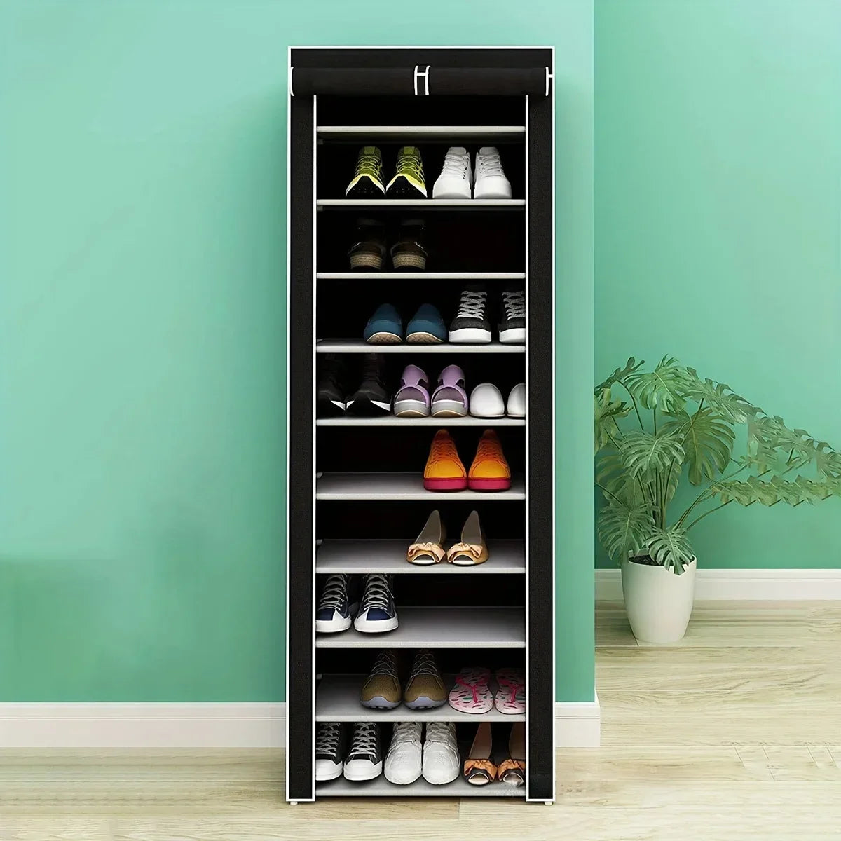 Space-saving Shoe Rack Entrance Hall Furniture Living Room Cabinet Shoemakers Shoe-shelf Metal Organizers Shoes Shoerack Home