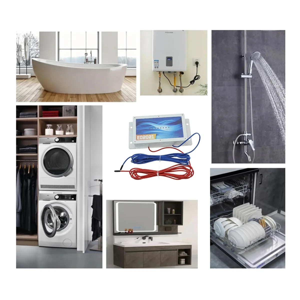 Hot sale Electronic Water Descaler System Reduces Limescale Rust and Minerals No Easy Installation EU Plug