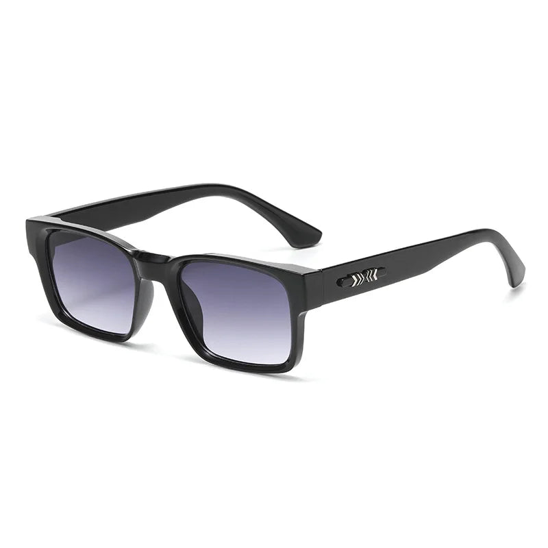 Light Luxury Square Sunglasses Minimalist Design Elegant Unisex Uv400 Protection Sun Glasses 9017