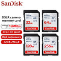 SanDisk Ultra SDHC SDXC UHS-I Memory Cards C10 U1 32GB 64GB 128GB 256GB Read speed Up to 150MB/s waterproof For Camera HD video