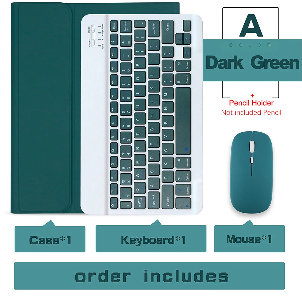 Keyboard Wireless Mouse Magic For iPad Pro 13 11 Case M5 M4 2026 M3 Air 13 11 5 4 10.2 9 8 7 Generation Case Bluetooth Keyboard
