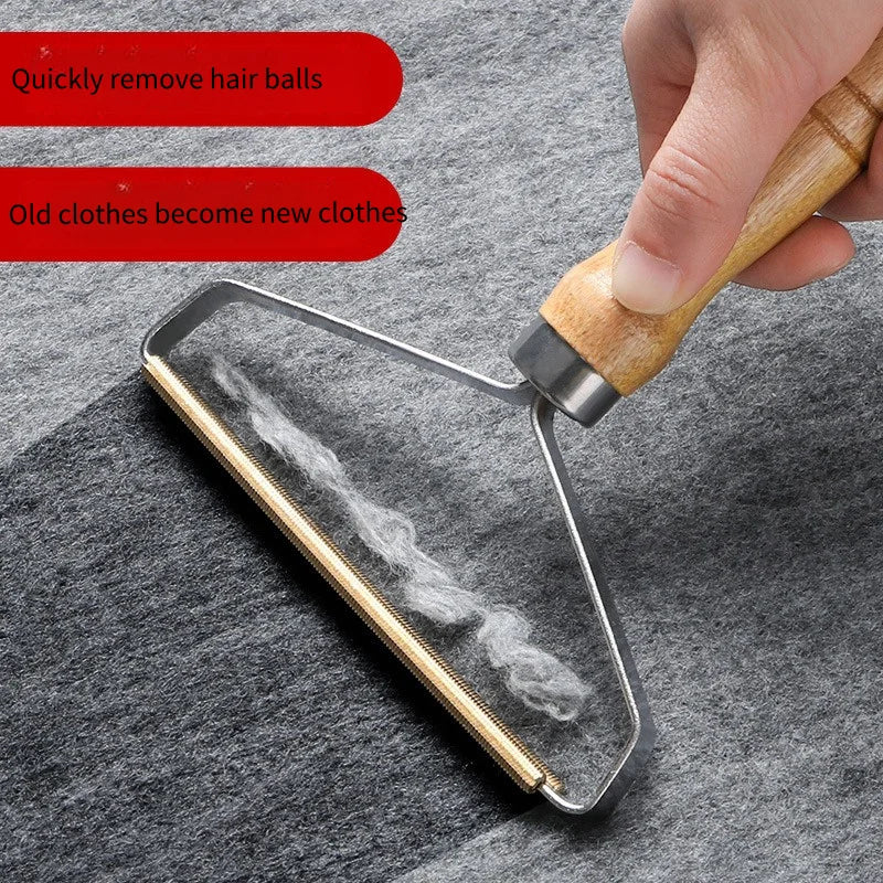 Wooden Epilator Sweater Clothes Shaver Fabric Clothes Sweater Lint Removers Manual Portable Wooden Lint Trimmer Comb Shaver