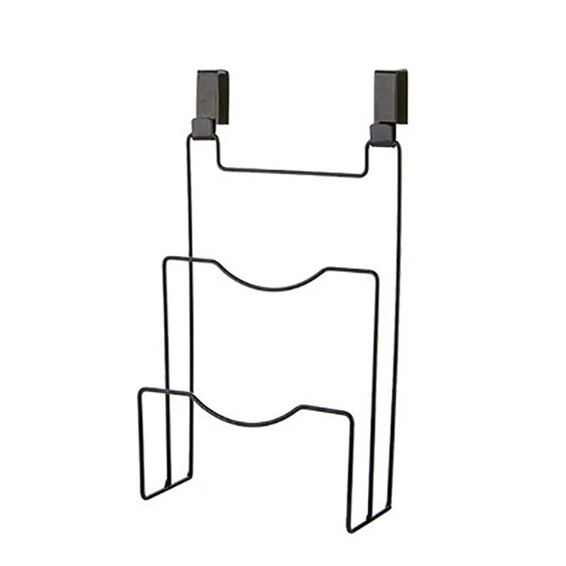 Hanging Pot Lid Rack for Cupboard Door Cutting Board Storage Shelf Kitchen Organizer Pan Cover Shelf Towel Hanger Storage Holder