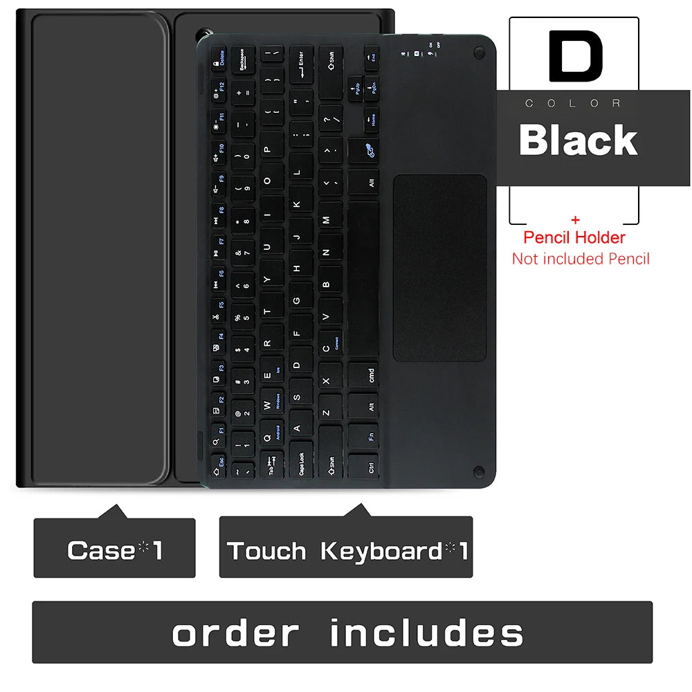 Keyboard Wireless Mouse Magic For iPad Pro 13 11 Case M5 M4 2026 M3 Air 13 11 5 4 10.2 9 8 7 Generation Case Bluetooth Keyboard