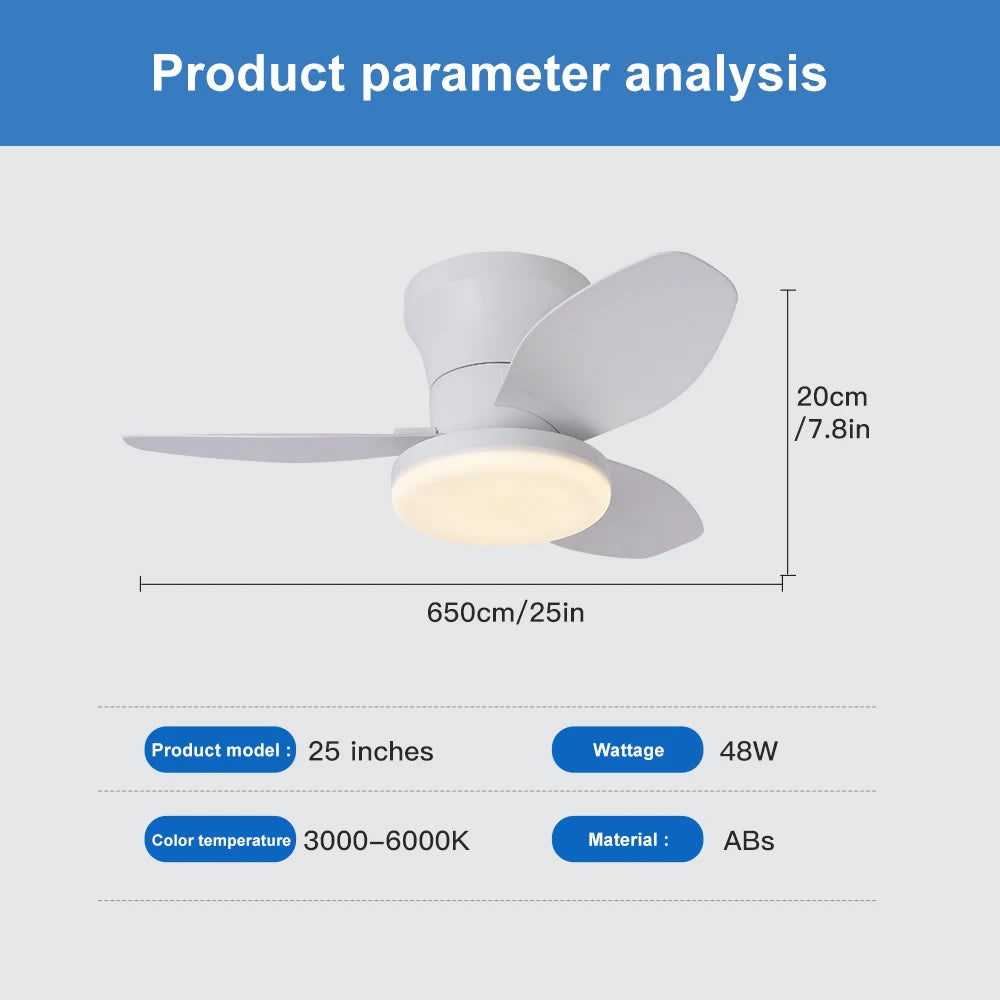 Nordic fan lights, bedrooms, study rooms, dining rooms, modern and minimalist ceiling fan lights, children's rooms, commercial o