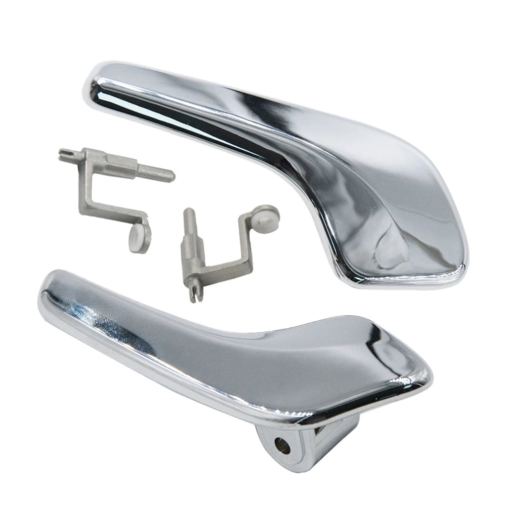 Aluminum Plated Plastic Stainless Interior Door Handle For Opel Corsa D 2006-2014 13297814 13297813 Left Right Doors