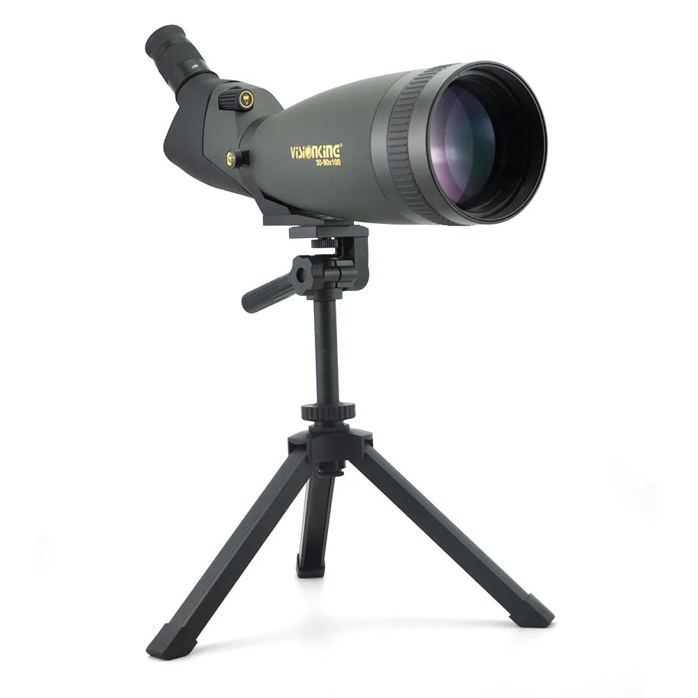 Visionking 30-90x100 Bak4 FMC Spotting Scope Waterproof Long Range Monocular Birdwatching Camping Equipment Telescope W/ Tripod