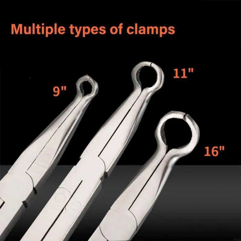 P82E Double Joint Long Handle Plier High Carbon Steel Multifunctional Double Joint Pliers for Homes Garage Outdoor Use