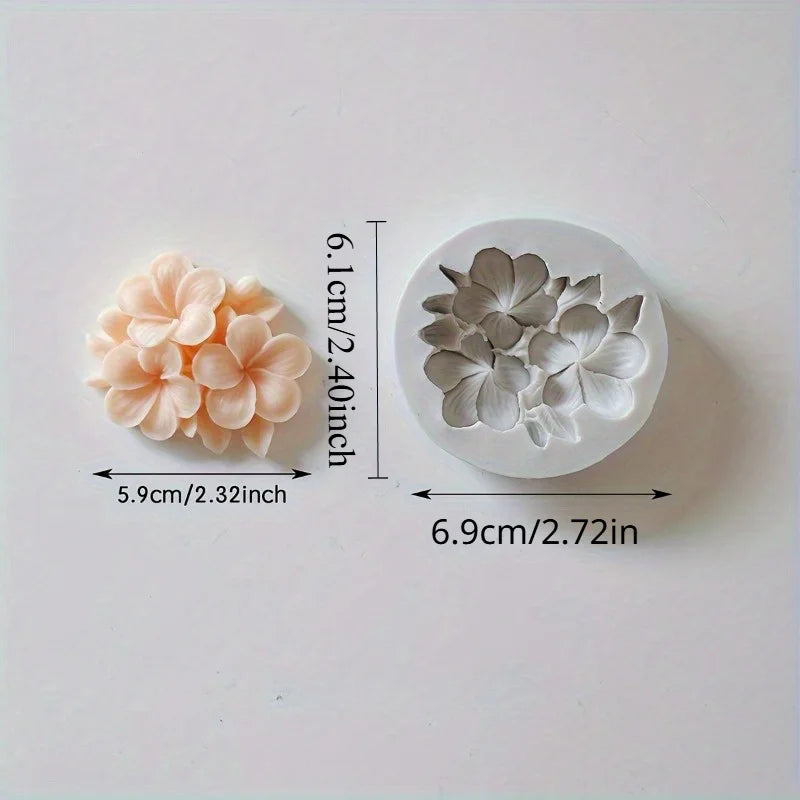 Silicone Egg Blossom Candle Mold for DIY Handmade Soy Wax Candles, Round Wedding Themed Craft Mold for Gypsum Casting