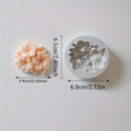 Silicone Egg Blossom Candle Mold for DIY Handmade Soy Wax Candles, Round Wedding Themed Craft Mold for Gypsum Casting
