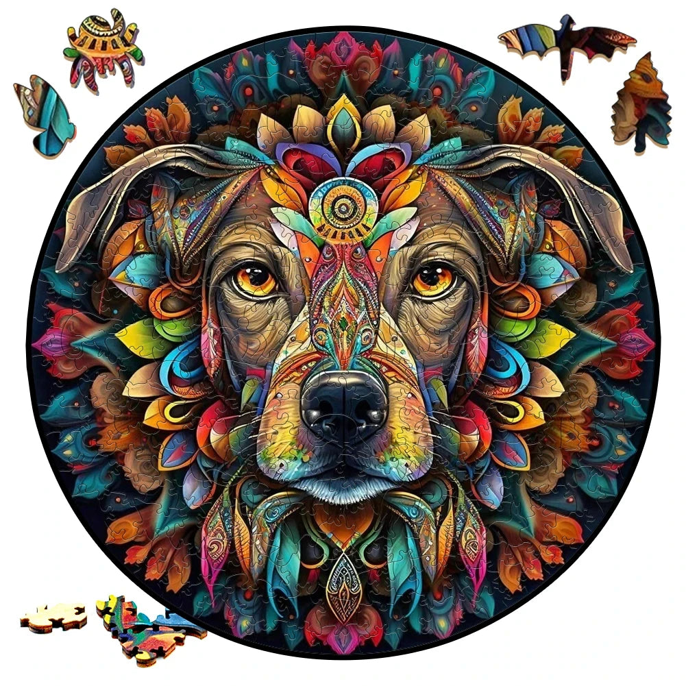 Mysterious 3D Wooden Puzzles Lion Unique Animals Shape DIY Educational Toys Gifts Wooden Jigsaw Puzzle Games For Kids Adults