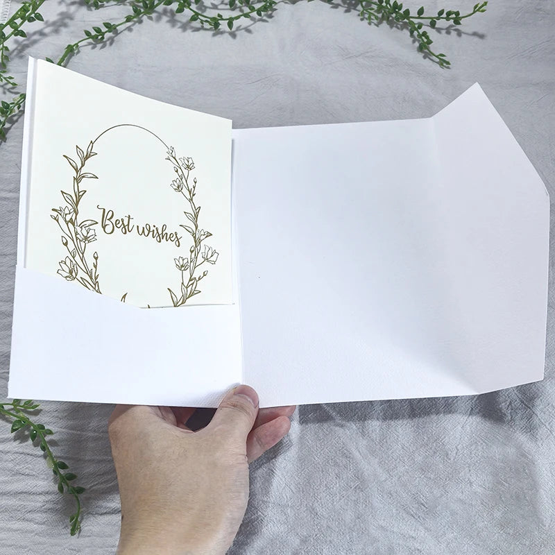 10/30pcs 132x184mm White Envelopes for Wedding Invitation Business High-grade 250g Texture Paper Stationery Supplies Storage Bag