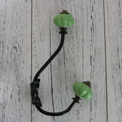 Ceramic Pumpkin Wall Mounted Coat Hooks Various Colors Home Decorative Hooks for Hanging Clothes Bags Towel Hangers Curtain Rack