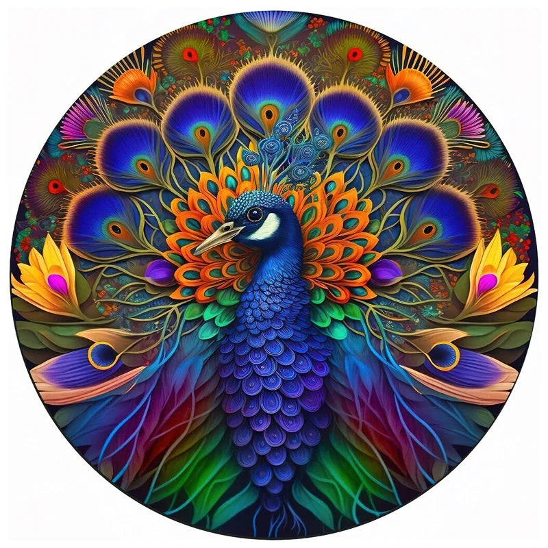 Mysterious 3D Wooden Puzzles Lion Unique Animals Shape DIY Educational Toys Gifts Wooden Jigsaw Puzzle Games For Kids Adults
