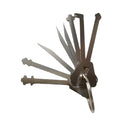 Stainless Steel Master Keys Sturdy Lock Installation Skeleton Lock Hook Warded Pick Durable Rust-proof Open Doors Key Set