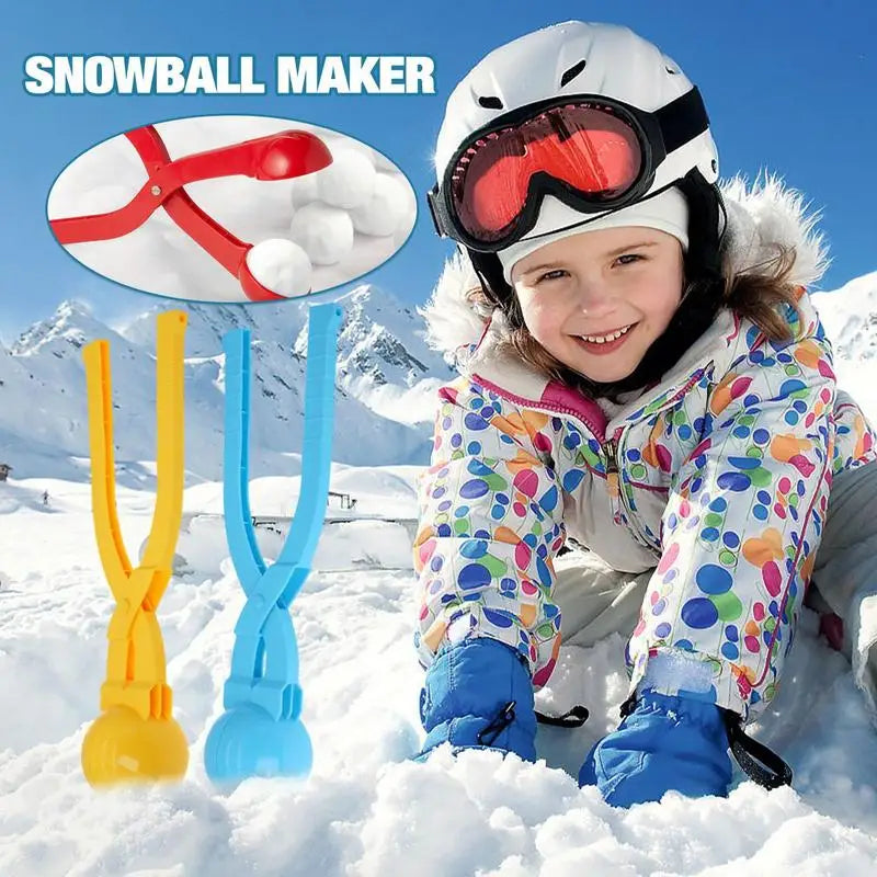 Winter Snow Ball Maker Mold Creative Ergonomic Snow Shovel Durable Snow Sand Ball Mold For Boys Girls Adults Random Color