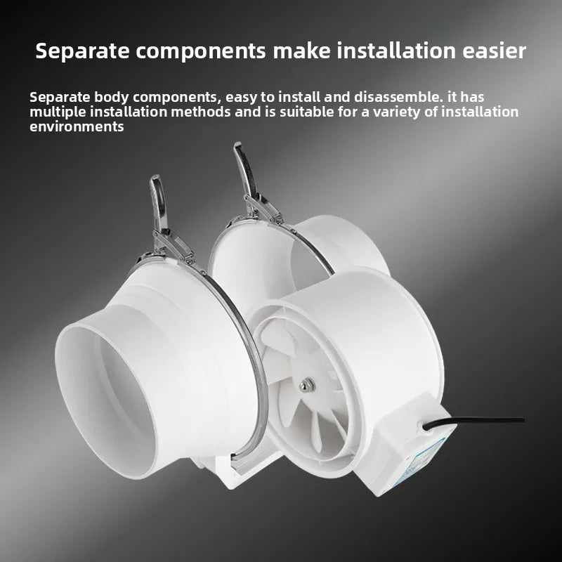 Exhaust Fan Home Mute Inline Duct Fan Bathroom Exhaust Fan Ventilation Equipment Kitchen Bathroom Wall Mounted Air Purifying Ve