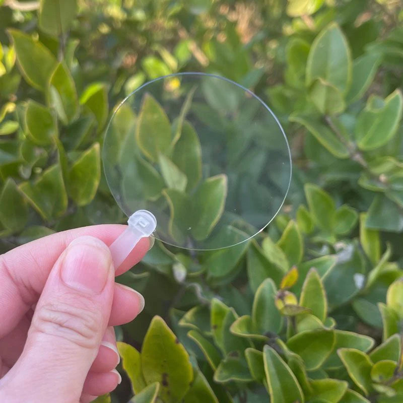 50Pcs 5cm Cute Mini Transparent Blank Fan Child Kids DIY Art Fan crafts Transparent