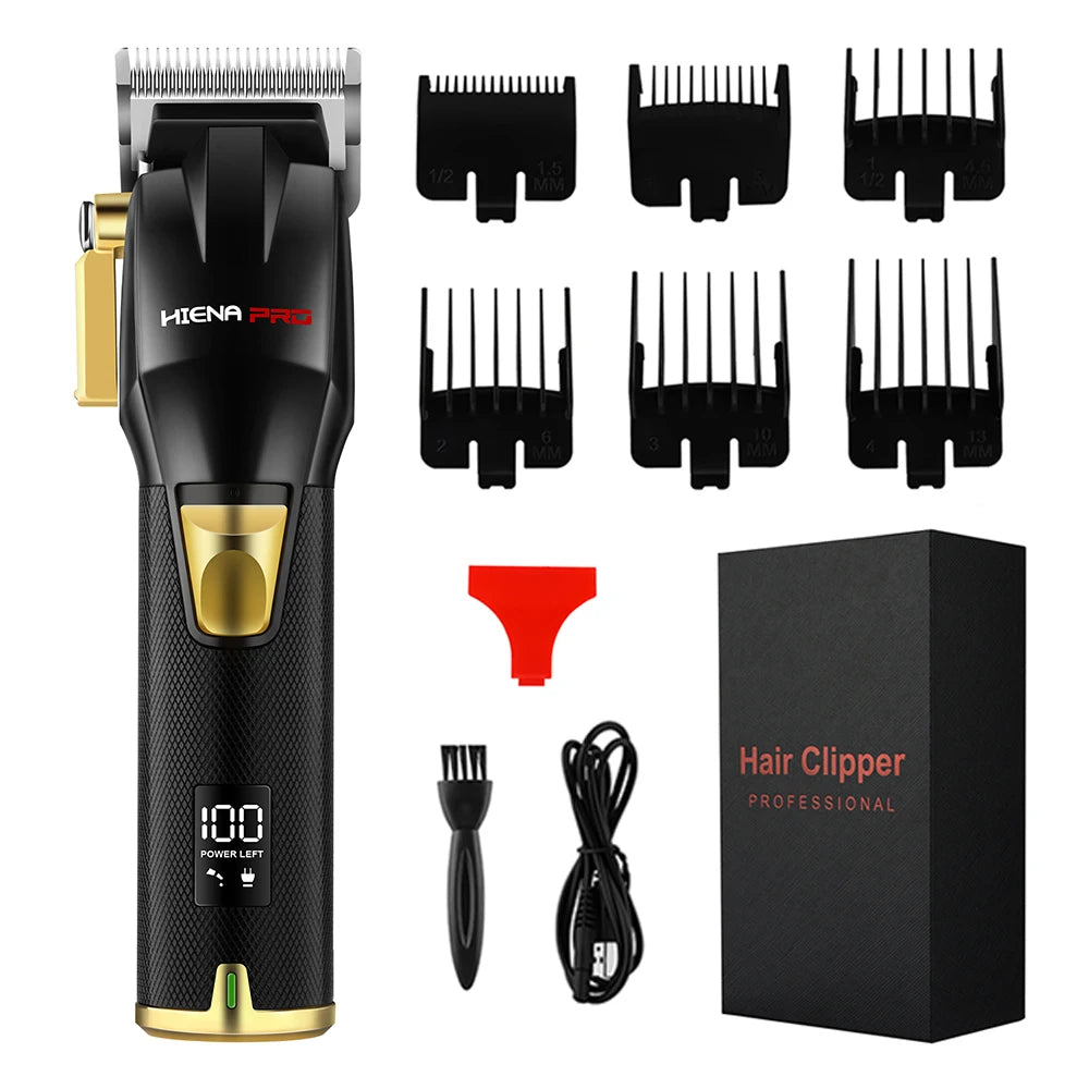 hiena hair cutting Wireless Adjustable Electric Hair Clipper Men's Professional Rechargeable Beard Hair Trimmer Hair Clipper