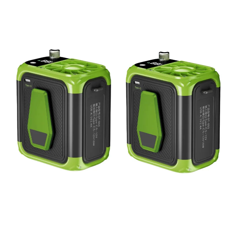 High Speed Waist Hanging Cooling Fan, USB Rechargeable 12000mAh Portable Personal Fan with 150 Levels for Outdoor & Travel