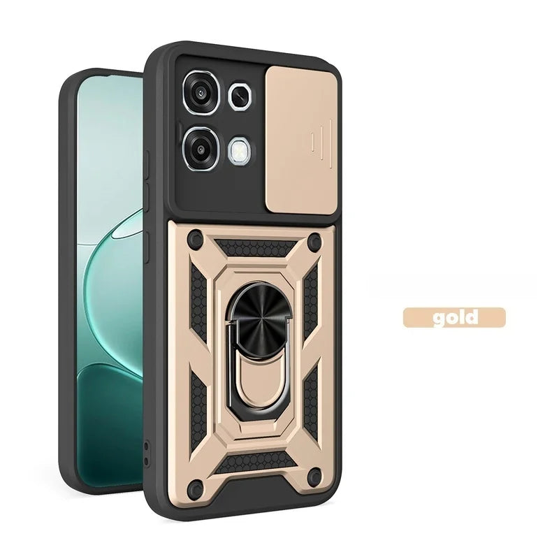 Armor Funda For OPPO A6 Pro 5G Case Slide Lens Protect Car Magnetic Holder Ring Phone Case For Oppo A 6 Pro A6Pro 4G Back Cover