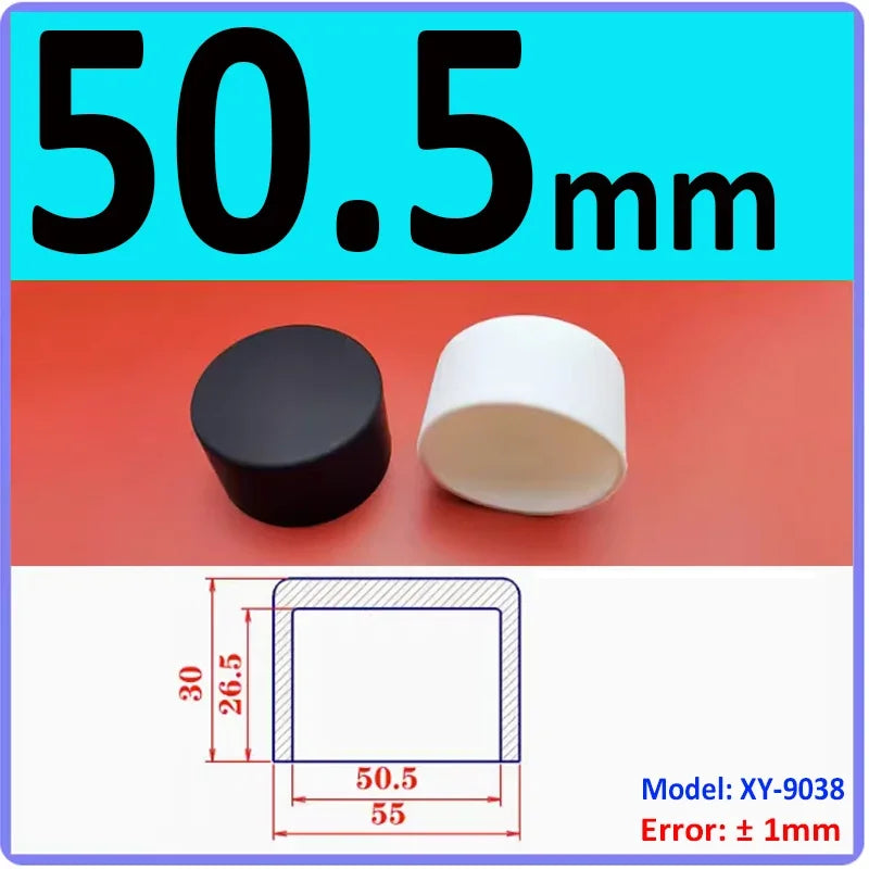  White Silicone rubber cover round steel pipe sleeve end protective cap anti-collision and high temperature resistant 3~68.5mm