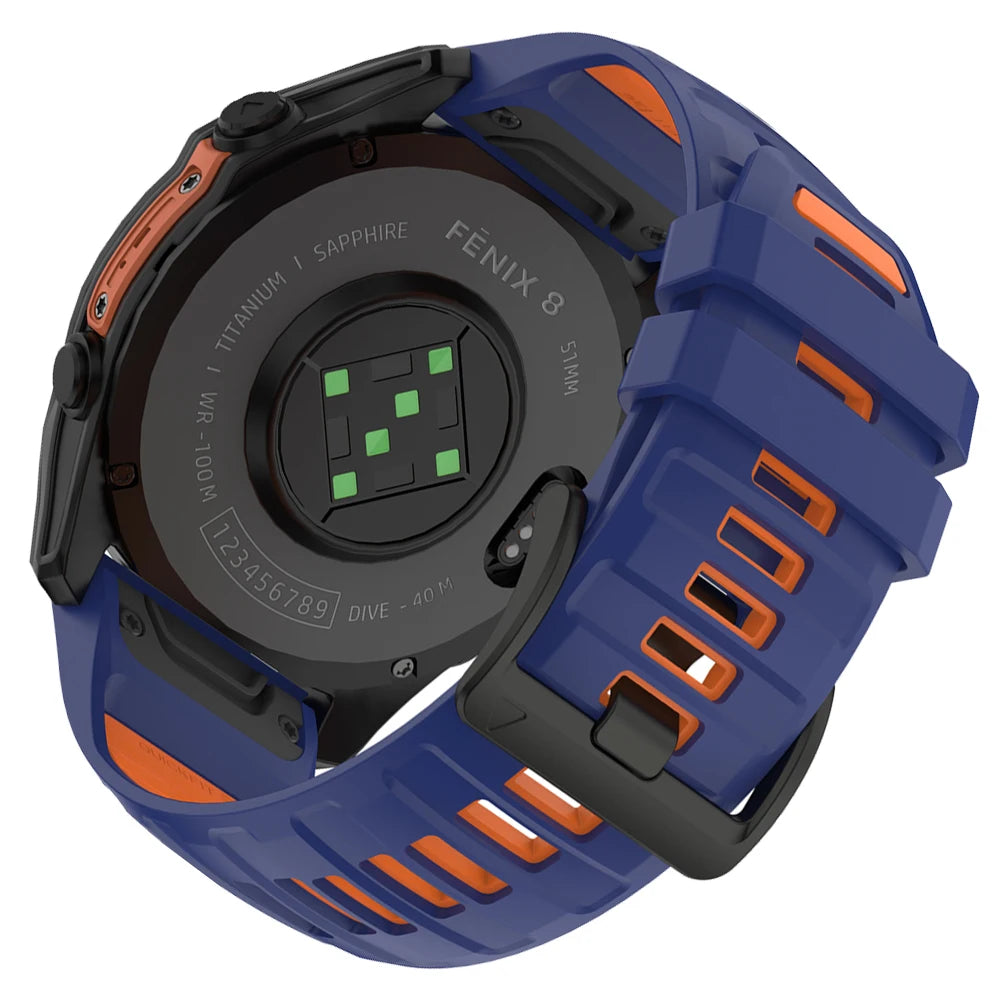 22/26mm Silicone Watchband Fenix 8 Pro Sport Strap For Garmin Tactix 7/Quatix8 Forerunner 970 965 Instinct 2X Quick Fit Bracelet