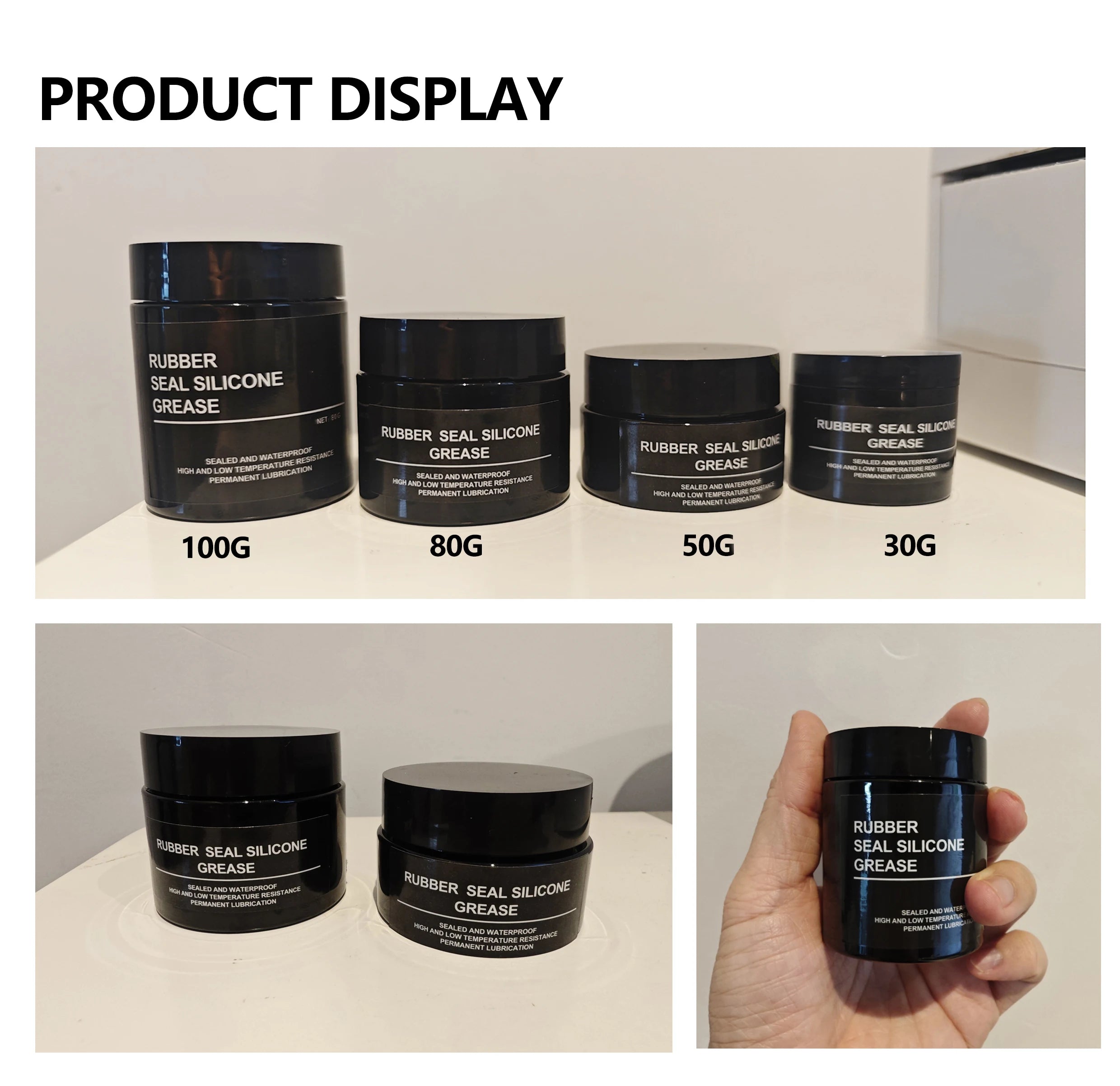 50/100g Waterproof Silicone Lubricant Grease Car Rubber Seal O-Rings Conditioner Repair Maintenance Lithium Grease Tools