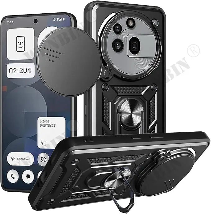 Case For Nothing Phone 3 3a Pro 2a Cover Lens Protection With Ring Magnetic Holder Coque Fundas