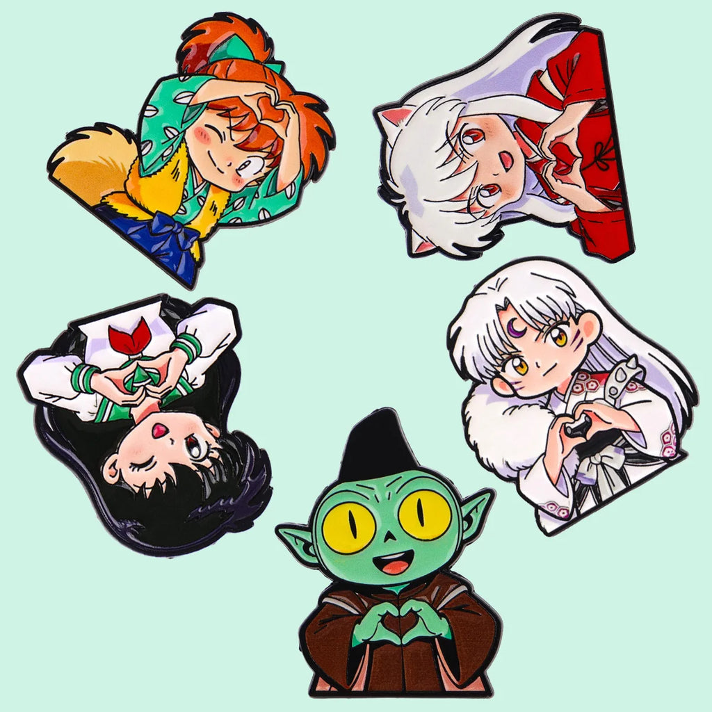 5pcs/set Magical Love Comics Enamel Pins Manga Metal Brooch Backpack Hat Bag Collar Lapel Badges Fashion Jewelry Collection Gift